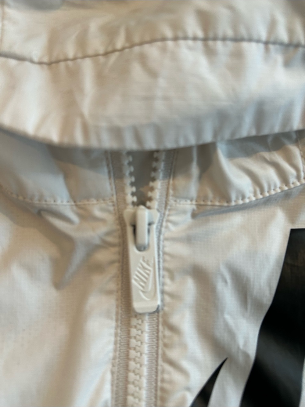 Nike Black and White Colorblock Hooded Jacket - Picture 4 of 5
